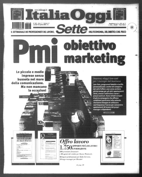 Italia oggi : quotidiano di economia finanza e politica